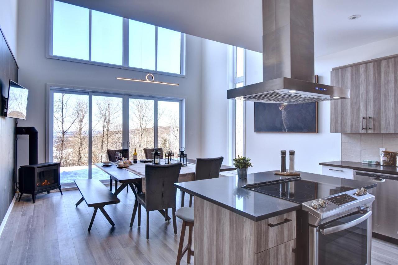 Chalet Serenity - Mont Tremblant Ski - Spa Sauna Wifi Tv Privet Chic Modern House Villa La Conception Luaran gambar