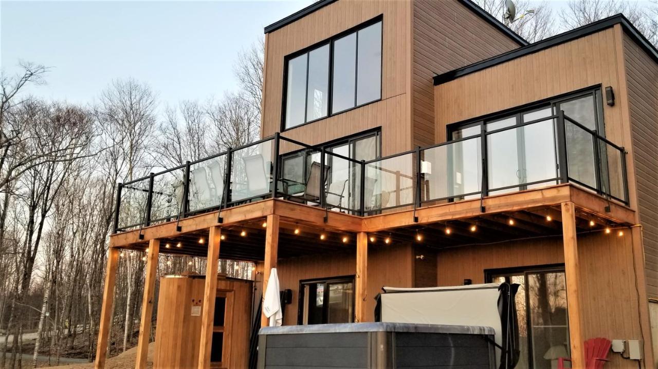 Chalet Serenity - Mont Tremblant Ski - Spa Sauna Wifi Tv Privet Chic Modern House Villa La Conception Luaran gambar